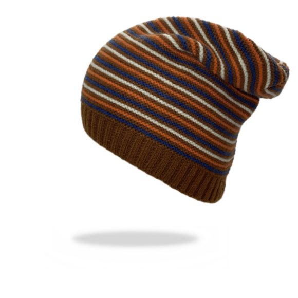 Striped Knitted Warm Woolen Hat - Image 7