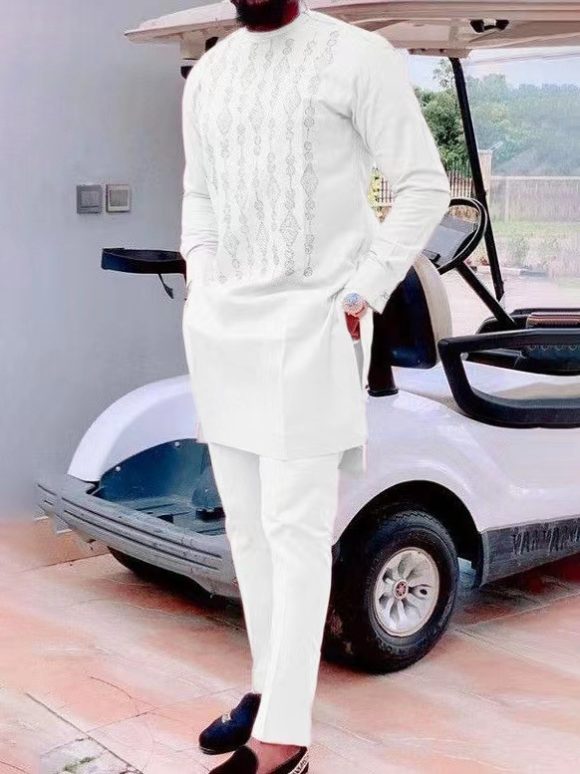 Suit African Ethnic Print Casual Men - Image 2