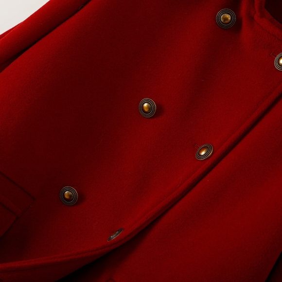 Korean Style Wool Double Breasted Coat For Women - Image 6