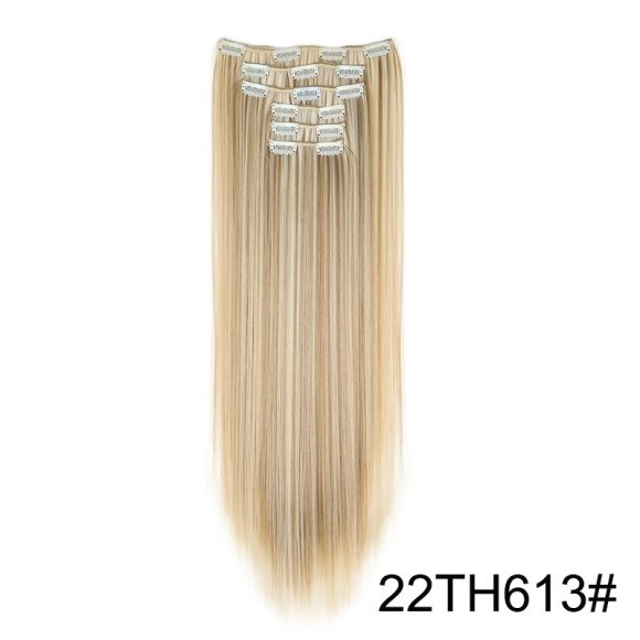 Wig Extensions 6-piece Set, Long Straight Hair - Image 4