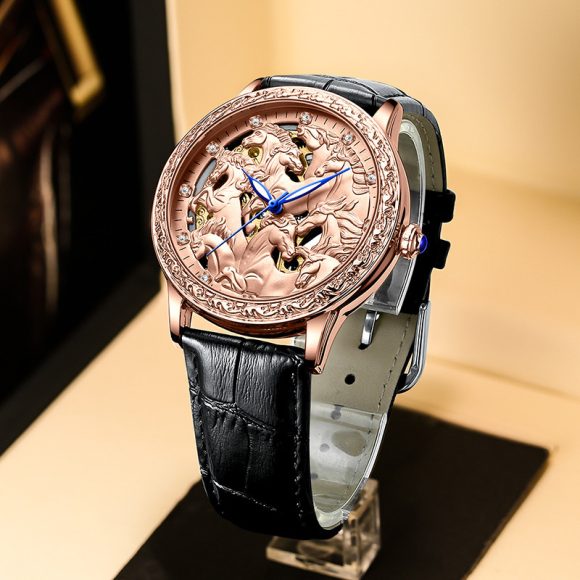 Fashion Hollowed-out Automatic Mechanical Waterproof Watch - Image 5