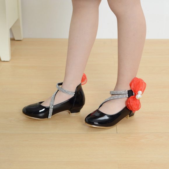 Little High-heeled Big Kids Princess Shoes - Image 2