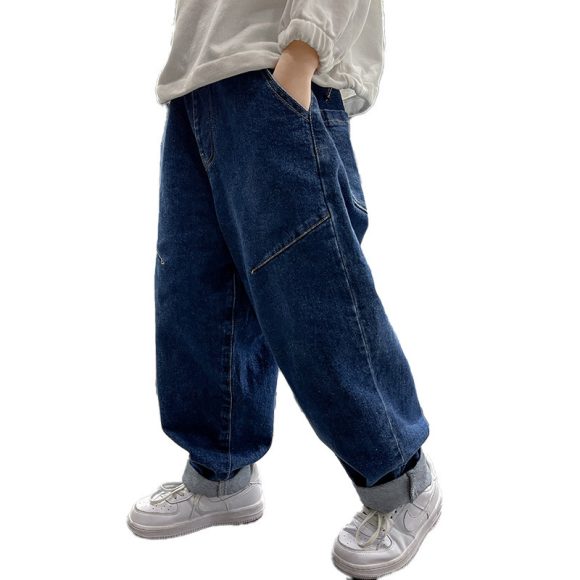 Boys Autumn Jeans Children's Clothing Casual Spring And Autumn Handsome Trousers - Image 3