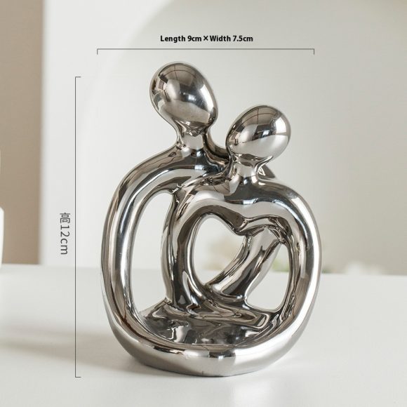 Ceramic Couple Candlestick Modern Nordic Suit Retro Aromatherapy Candle Cup Ornaments - Image 3