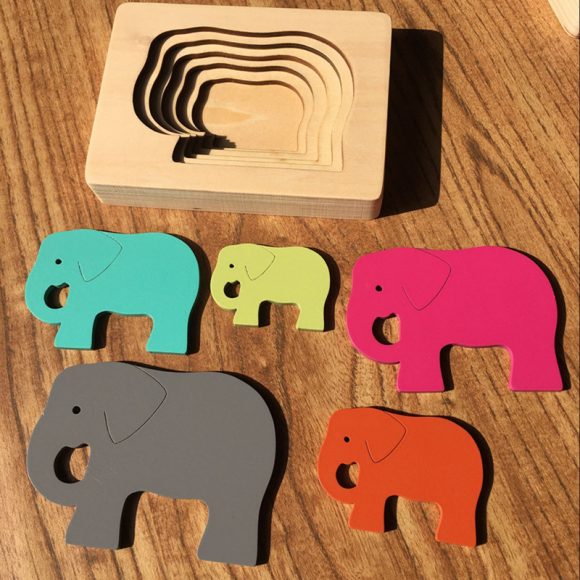 Children's Big Animal Multi-layer Thickened Wooden Puzzle Toy - Image 10