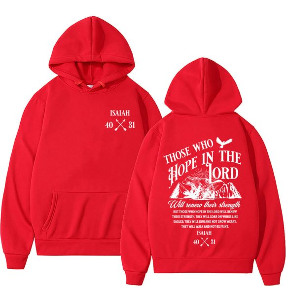 Christian Jesus Letters Print Hoodies Men Women's Clothing - Image 8
