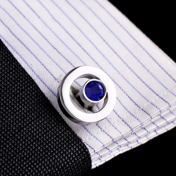 Men's Fashion Zircon Crystal Shirt Cufflinks - Image 6