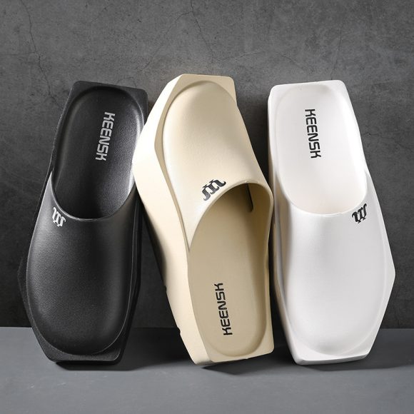 Niche Toe Cap Slipper Men's Casual Platform - Image 2