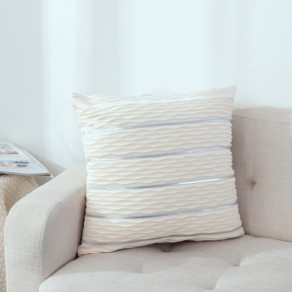 Simple Luxury Striped Velvet Pillow Cover Pillow Cushion Cover Pillow Case Covers for Sofa Flannel Velvet Sofa Cushion Cover - Image 9