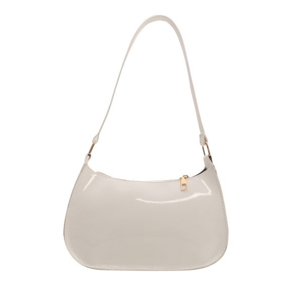 Underarm Bag Women's Portable Patent Leather Solid Color Glossy Crossbody Bag - Image 5