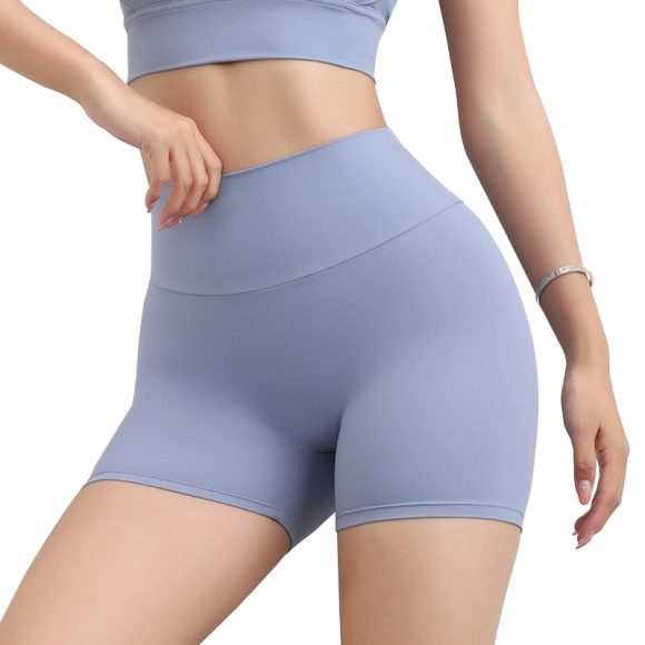 Women's Solid Color Simple High Waist Hip Lifting Sport Shorts - Image 3