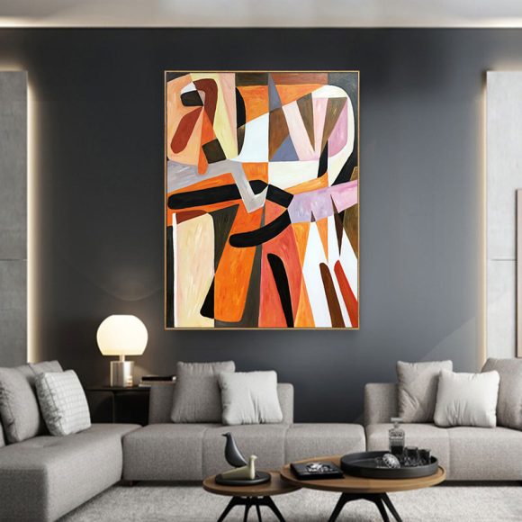 Oil Painting Hand Painted Abstract Hallway Decorative - Image 5