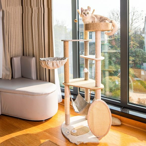 Cat Climbing Frame Large Integrated Shelf Cat Tree - Image 4