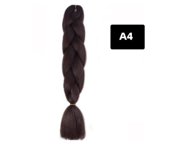 Color Big Braid African Chemical Fiber High Temperature Silk Wig Gradient - Image 4