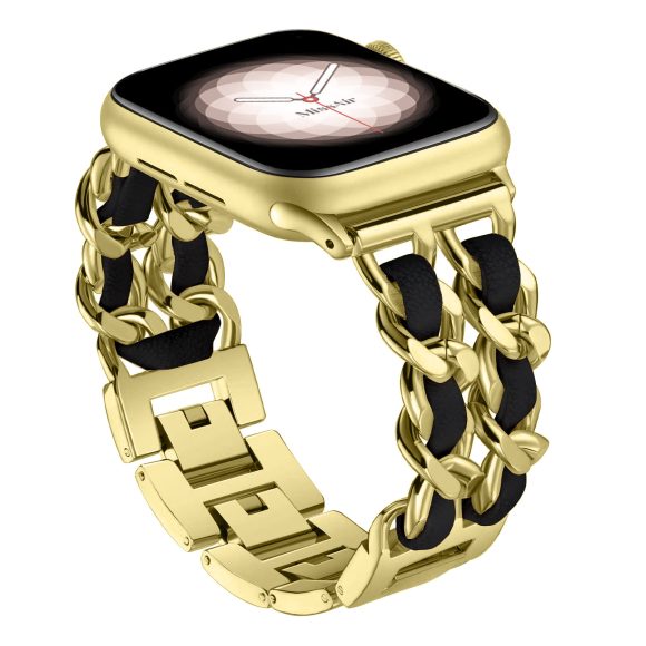 Stainless Steel Double Chain Metal Watch Strap - Image 8
