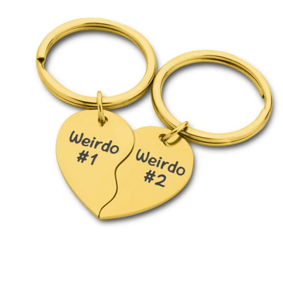 Love Stainless Steel Lettering Keychain Pendant Friend Couple - Image 7