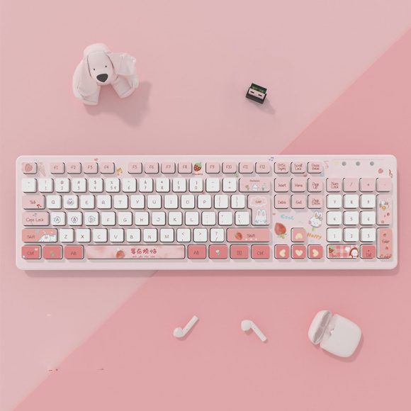 Plastic Wireless Keyboard For Computer