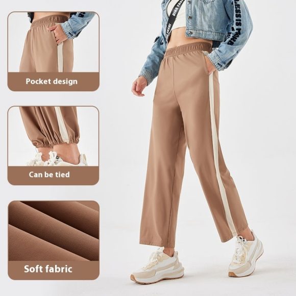 Spring And Summer Cool Sunscreen High Waist Slimming Casual Pants - Image 6