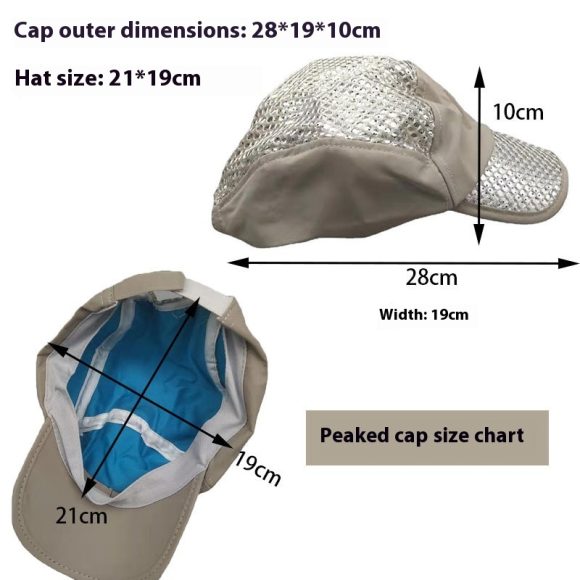 Ice-sensitive Sun Protection Cooling Cold Air Conditioning Cap - Image 4