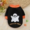 Halloween Pumpkin Skull Pet Teddy Small Dog Autumn Winter Sweater - Image 6