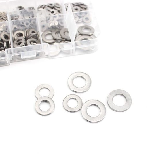 Gasket 304 Stainless Steel Flat Washer Set M1.6-M10 - Image 2