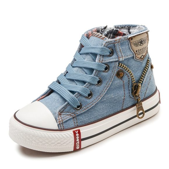 Autumn Expert Skill Children Casual Shoes Boys Girls Sport Shoes Breathable Denim Sneakers Kids Canvas Shoes Baby Boots - Image 2