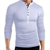 Men's Long Sleeve V-Neck Slim T-Shirt - Image 2