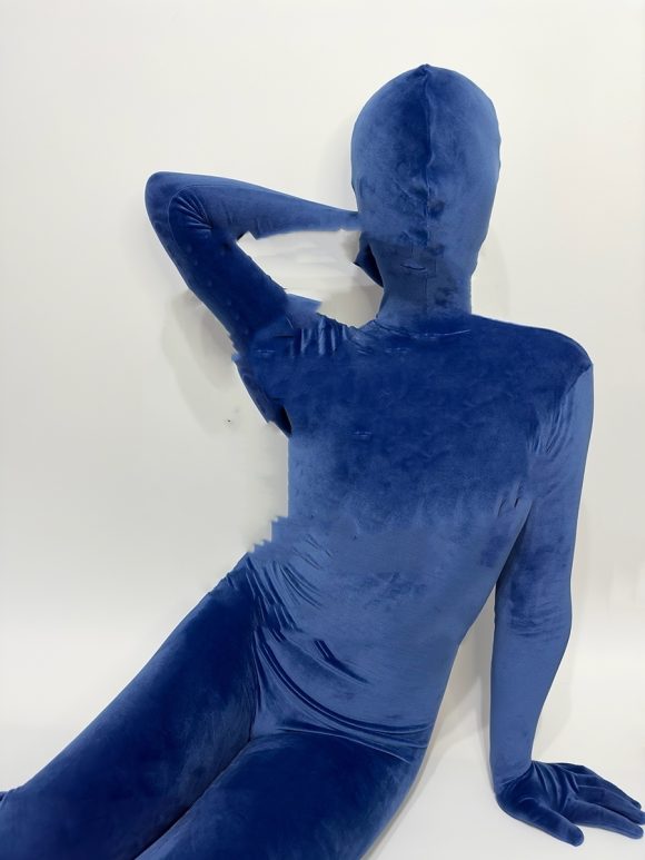Blue Tight Stretch Short Plush Tights - Image 6