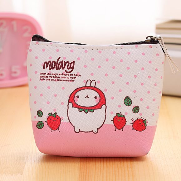 0583 Creative Potato Rabbit Zero Wallet Korean Version PU Waterproof Hand With Small Pocket Mini Cute Coin Earphone Receiving Bag - Image 6