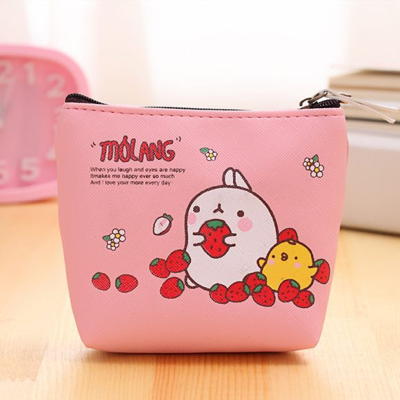 0583 Creative Potato Rabbit Zero Wallet Korean Version PU Waterproof Hand With Small Pocket Mini Cute Coin Earphone Receiving Bag - Image 3