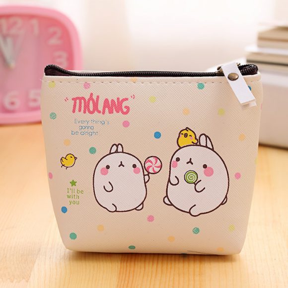 0583 Creative Potato Rabbit Zero Wallet Korean Version PU Waterproof Hand With Small Pocket Mini Cute Coin Earphone Receiving Bag - Image 4