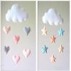 Nordic star cloud DIY hanging wall decorations baby bedroom photography accessories christmas best decor gift baby Mobile hanger ornament - Image 4