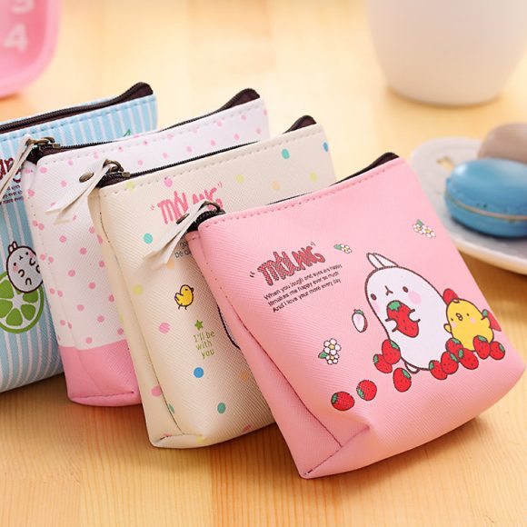 0583 Creative Potato Rabbit Zero Wallet Korean Version PU Waterproof Hand With Small Pocket Mini Cute Coin Earphone Receiving Bag - Image 2