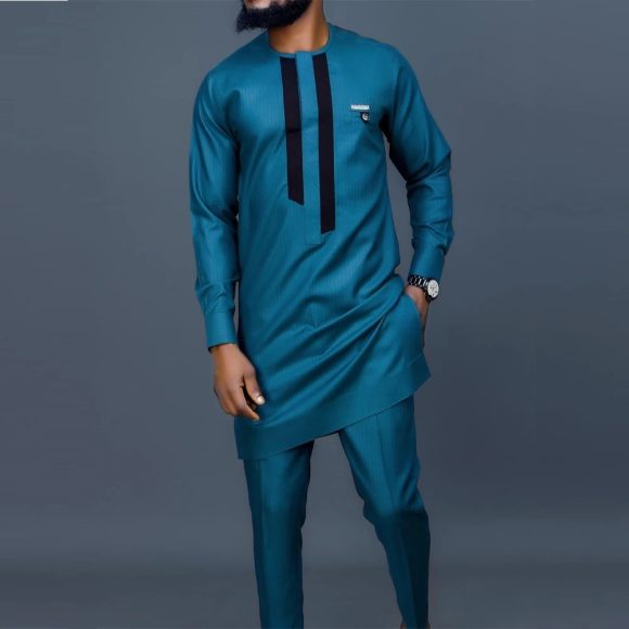 High Quality Cotton Men's 2-piece Set Suit - Image 2