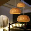 Bamboo Woven Simple Japanese Creative Pastoral Chandelier - Image 2