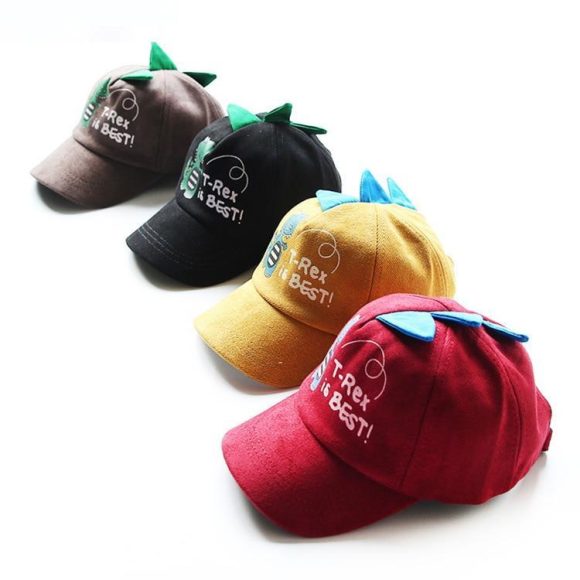''T-REX IS BEST'' DINOSAUR KIDS HATS - Image 4