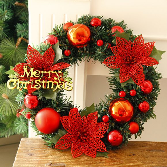 Christmas Decorations Christmas Wreath Home Decor For Home Garden Decorations Mall Door Decoration - Image 3