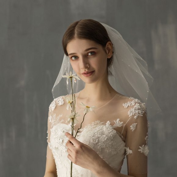 Women's Retro Short Wedding Bride Headdress - Image 6
