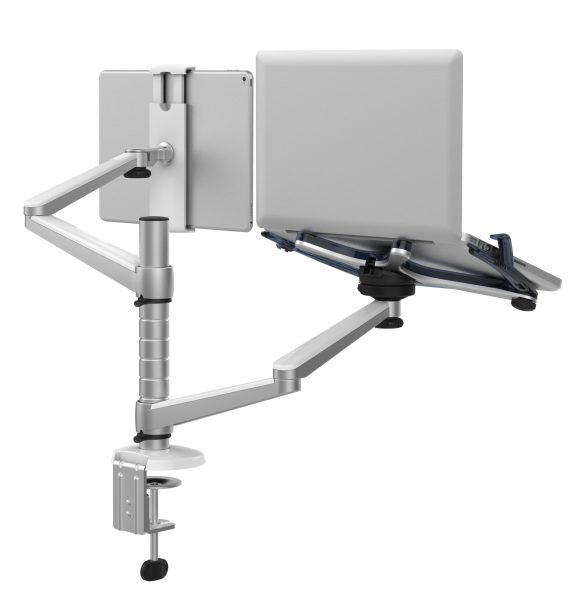 Aluminum Alloy Laptop Stand Double-arm Office Lazy Tablet Stand - Image 3