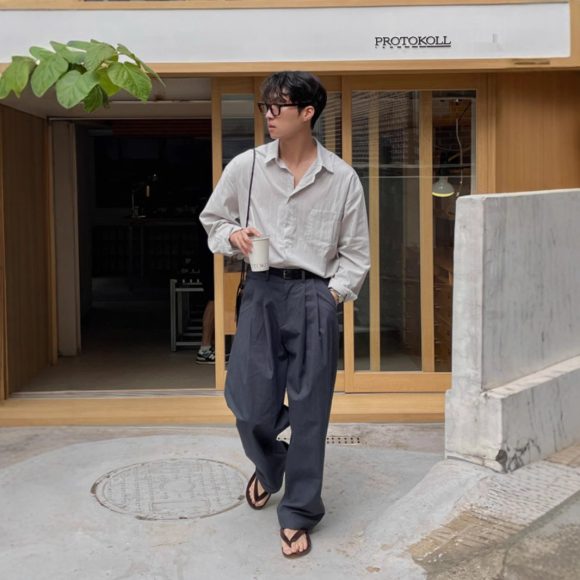 Wide-leg Suit Pants Men's Mopping Casual Pants - Image 5