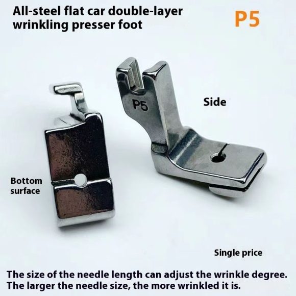 Industrial Computer Machine Flat Wrinkle Presser Foot Sewing Machine Accessories - Image 3