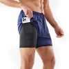 Men's Loose Three-point Quick-drying Lined Anti-exposure Double-layer Fitness Shorts - Image 9