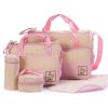 Baby Diaper Bag Suits For Mom Baby Bottle Holder Mother Mummy Stroller Maternity Nappy Bags Sets - Image 3