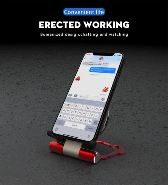 Iron Man Metal QI Wireless Charger Stand Desktop Mobile Phone Charger - Image 5