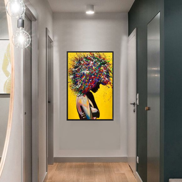 Girl portrait canvas print oil wall art poster - Image 7