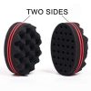 Wave-shaped Sponge Hair Twist Brush Double Sided Multi-holes Side Braid Hair Twist Curl Wave Styling Tools Braiders - Image 6