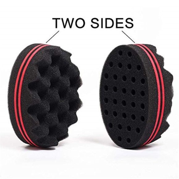 Wave-shaped Sponge Hair Twist Brush Double Sided Multi-holes Side Braid Hair Twist Curl Wave Styling Tools Braiders - Image 6