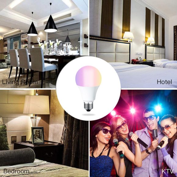 LED Smart Wifi Bulb Supports Alexa And Googleled Voice Control Colorful Lights - Image 3