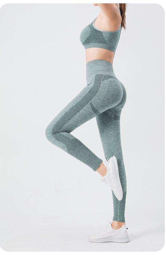 Women's High Waisted Leggings Are Breathable Elastic Shaping And Suitable For Running Yoga And Exercise - Image 3