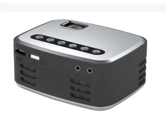 Mini Projector Led Home Theater Video Beamer Black - Image 2